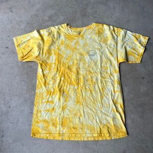Ivory Ella Mens tye dye xl Yellow Crewneck Elephant Tee